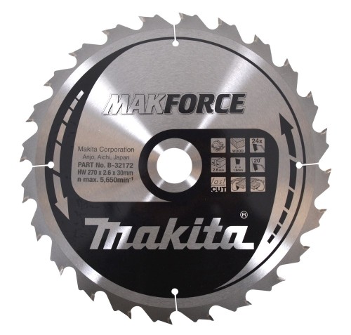 MAKITA PIŁA TARCZOWA  270x30x24z MAKFORCE DREWNO - 1950035