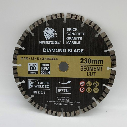 TARCZA DIAMENTOWA 230mm SEGMENT TURBO CUT  INDIAN PROFESSIONAL - 2261918
