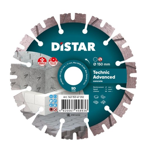 DISTAR TARCZA DIAMENTOWA TECHNIC ADVANCED 150 x 2,3/1,5 x 11 x 22,23 - 2251582