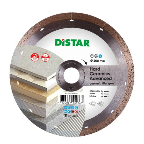 DISTAR TARCZA DIAMENTOWA HARD CERAMICS ADVANCED 200 x 1,3 x 10 x 25,4 - 2251585