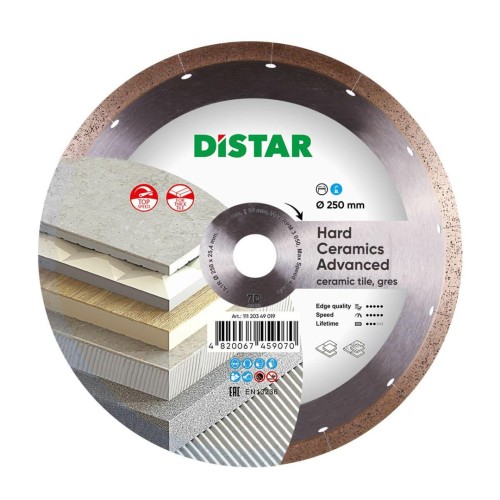 DISTAR TARCZA DIAMENTOWA HARD CERAMICS ADVANCED 250 x 1,5 x 10 x 25,4 - 2251586