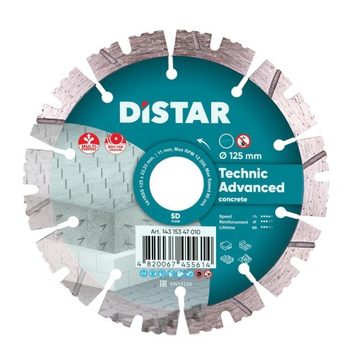 DISTAR TARCZA DIAMENTOWA TECHNIC ADVANCED 125 x 2,2/1,4 x 11 x 22,23 - 2251573