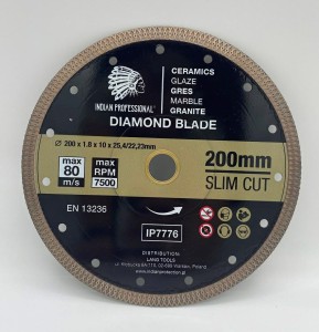 TARCZA DIAMENTOWA 200mm SLIM CUT  INDIAN PROFESSIONAL
