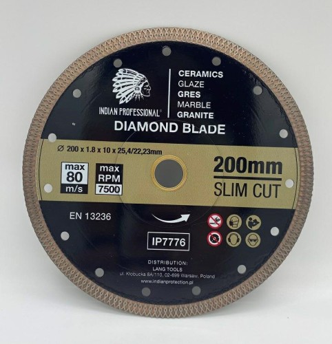 TARCZA DIAMENTOWA 200mm SLIM CUT  INDIAN PROFESSIONAL - 2235892