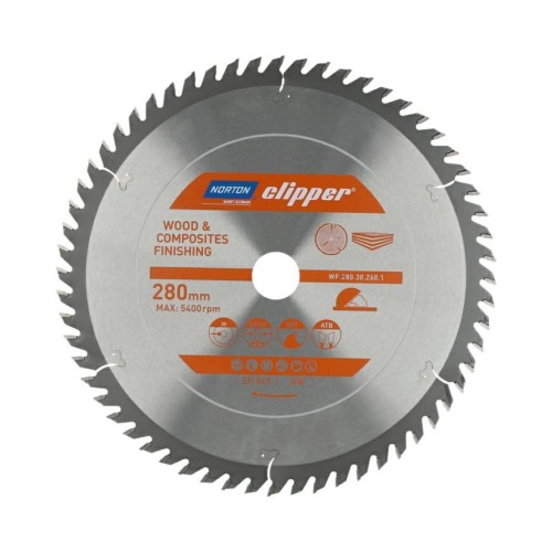 NORTON PIŁA TARCZOWA 280mm x 30mm x 60z DREWNO I KOMPOZYTY ATB (3,2 / 2,2) - 2235904