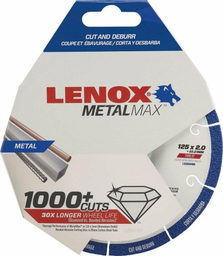 IRWIN TARCZA DO MET. 125 DIAM. TYP 27 DO CIĘCIA I USUWANIA ZADZIORÓW /LENOX ... - 2153127
