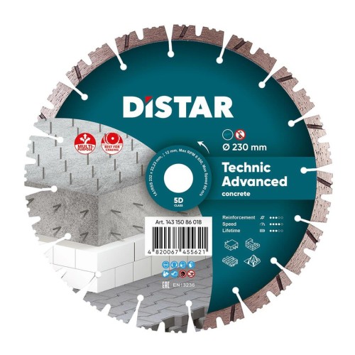DISTAR TARCZA DIAMENTOWA TECHNIC ADVANCED 232 x 2,6/1,8 x 12 x 22,23 - 2251605
