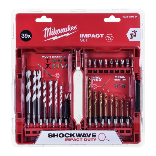 Zestaw wierteł i bitów udarowych MILWAUKEE 4932479854 39szt. - 1737562
