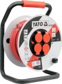 Yato YT-8108 rozgałęziacz 50 m 4 x gniazdo sieciowe Wewnątrz/Na wolnym powietrzu Czarny, Czerwony, Biały - 2206866