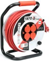 Yato YT-8108 rozgałęziacz 50 m 4 x gniazdo sieciowe Wewnątrz/Na wolnym powietrzu Czarny, Czerwony, Biały - 2354780