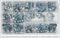 Yato YT-06784 klamra Zestaw klipsów Srebrny - 2276346