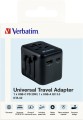 Verbatim 49544 adapter wtyczek zasilających Uniwersalne Czarny - 2357514