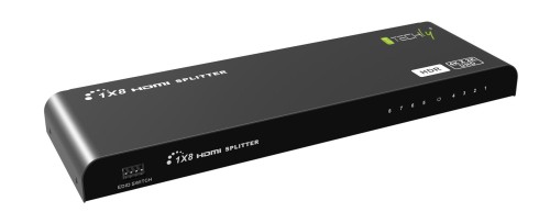 Techly IDATA HDMI2-4K8HDR rozgałęziacz telewizyjny HDMI 8x HDMI - 2323550