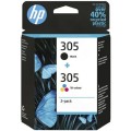 Hp Tusz czarny+kolor HP305= 6ZD17AE - 1142099