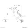 Neomounts DS70-810BL1 uchwyt / stojak do monitorów 81,3 cm (32") Biurko Czarny - 2360158
