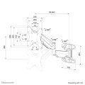 Neomounts WL70-550BL12 uchwyt / stojak do monitorów 106,7 cm (42") Ściana Czarny - 2360253
