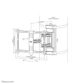 Neomounts WL40S-910BL16 uchwyt do telewizorów 177,8 cm (70") Czarny - 2360326
