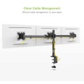 Techly ICA-LCD 482-T uchwyt / stojak do monitorów 61 cm (24") Biurko Czarny - 2360536