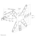 Neomounts FL40-450BL14 uchwyt do telewizorów 139,7 cm (55") Czarny - 2360615