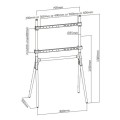 Techly ICA-TR19 uchwyt do telewizorów 177,8 cm (70") Orzech włoski - 2360683