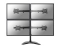 Neomounts NM-D335D4BLACK uchwyt / stojak do monitorów 68,6 cm (27") Biurko Czarny - 1935458
