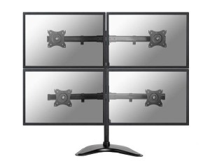 Uchwyt ścienny do ekranów Neomounts NM-D335D4BLACK 10"-27" max 8 kg max VESA 100x100 Czarny