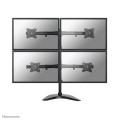 Neomounts NM-D335D4BLACK uchwyt / stojak do monitorów 68,6 cm (27") Biurko Czarny - 2360699