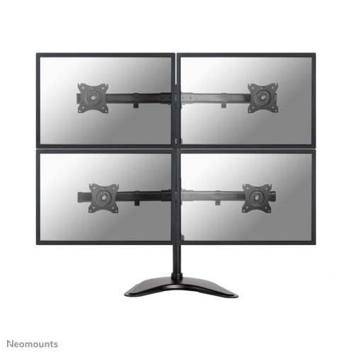 Neomounts NM-D335D4BLACK uchwyt / stojak do monitorów 68,6 cm (27") Biurko Czarny - 1935458