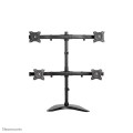 Neomounts NM-D335D4BLACK uchwyt / stojak do monitorów 68,6 cm (27") Biurko Czarny - 2360700