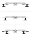Neomounts DS65S-950WH2 uchwyt / stojak do monitorów 86,4 cm (34") Biurko Biały - 2360718