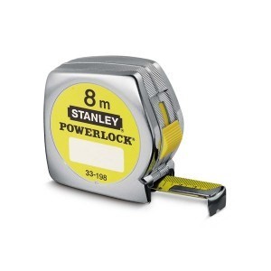 miara stalowa powerlock 8 m x 25 mm ob. chromowana - luz 12