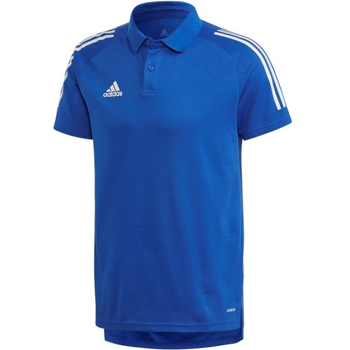 Koszulka męska adidas Condivo 20 Polo niebiesko-biała ED9237 S - 2065209