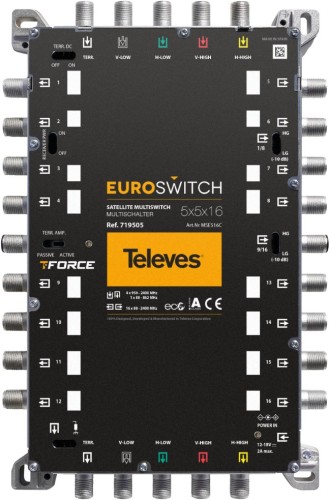 EuroSwitch Televes 5x5x16 ref. 719505 - 2347762