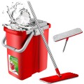 Mop płaski Greenblue GB850 z wiadrem i wyciskaczem MaxiClean  + dwa wkłady microfibra HQ, pojemność 8L - 2066018