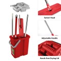 Mop płaski Greenblue GB850 z wiadrem i wyciskaczem MaxiClean  + dwa wkłady microfibra HQ, pojemność 8L - 2323235