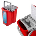 Mop płaski Greenblue GB850 z wiadrem i wyciskaczem MaxiClean  + dwa wkłady microfibra HQ, pojemność 8L - 2323239