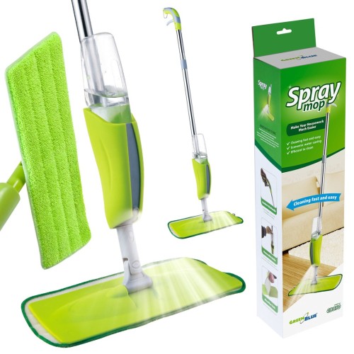 Mop ze spryskiwaczem Greenblue GB830 zawiera 2 wzmocnione wkłady microfibra - 1929569