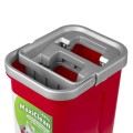 Mop płaski z wiadrem i wyciskaczem GreenBlue GB870 , dwa wkłady microfibra HQ, pojemność 5,7L, MaxiClean - 1075702