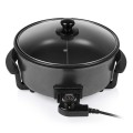 Tristar  | Wielofunkcyjna patelnia grillowa XL | PZ-9135 | Średnica 30 cm | Grill | 1500 W | Pokrywka w zestawie | Uchwyt stały | Czarny - 2021638