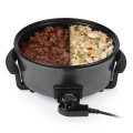 Tristar  | Wielofunkcyjna patelnia grillowa XL | PZ-9135 | Średnica 30 cm | Grill | 1500 W | Pokrywka w zestawie | Uchwyt stały | Czarny - 2021632