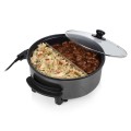 Tristar  | Wielofunkcyjna patelnia grillowa XL | PZ-9135 | Średnica 30 cm | Grill | 1500 W | Pokrywka w zestawie | Uchwyt stały | Czarny - 2021631