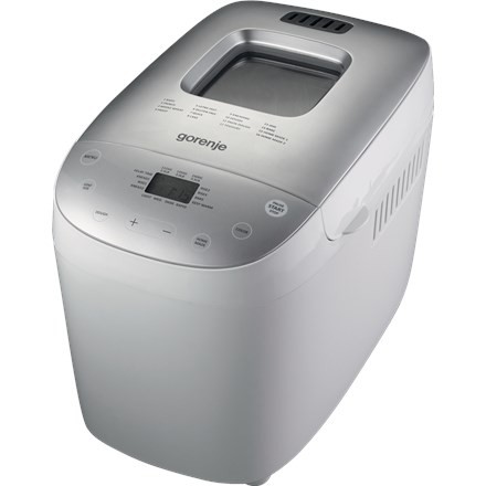 Gorenje | Wypiekacz do chleba | BM1600WG | Moc 850 W | Liczba programów 16 | Wyświetlacz LCD | Biały/Srebrny - 2364176