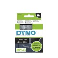 DYMO D1 - Standard Etykiety - Biały na przezroczystym - 12mm x 7m - 2364383