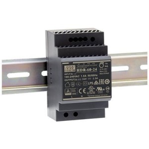 HDR ZASILACZ NA SZYNĘ DIN  60W 4.5A 85-264V AC -120-370V DC / 12V DC 3M
