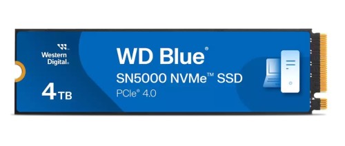 Dysk SSD WD Blue SN5000 4TB M.2 2280 PCIe NVMe (5500/5000 MB/s) WDS400T4B0E - 2299820