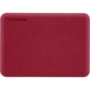 Toshiba Canvio Advance zewnętrzny dysk twarde 4 TB 2.5" USB Typu-A 2.0/3.2 Gen 1 (3.1 Gen 1) Czerwony