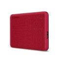 Toshiba Canvio Advance zewnętrzny dysk twarde 4 TB 2.5" USB Typu-A 2.0/3.2 Gen 1 (3.1 Gen 1) Czerwony - 2366402