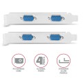 Axagon PCEA-PSN PCIe- mit 4x Seriell-Ports - ASIX AX99100 Chipsatz adapter Wewnętrzny RS-232 - 2233439
