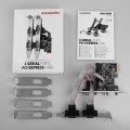 Axagon PCEA-PSN PCIe- mit 4x Seriell-Ports - ASIX AX99100 Chipsatz adapter Wewnętrzny RS-232 - 2233440