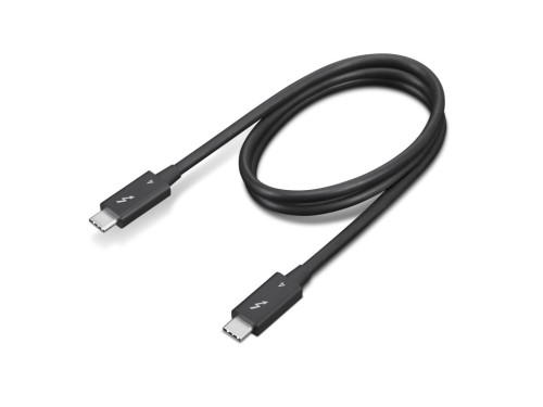 Lenovo 4X91K16968 kabel Thunderbolt 0,7 m 40 Gbit/s Czarny - 2367916